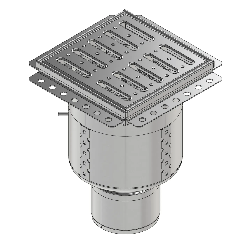 Трап Inoxguard 200х200 круглый корпус