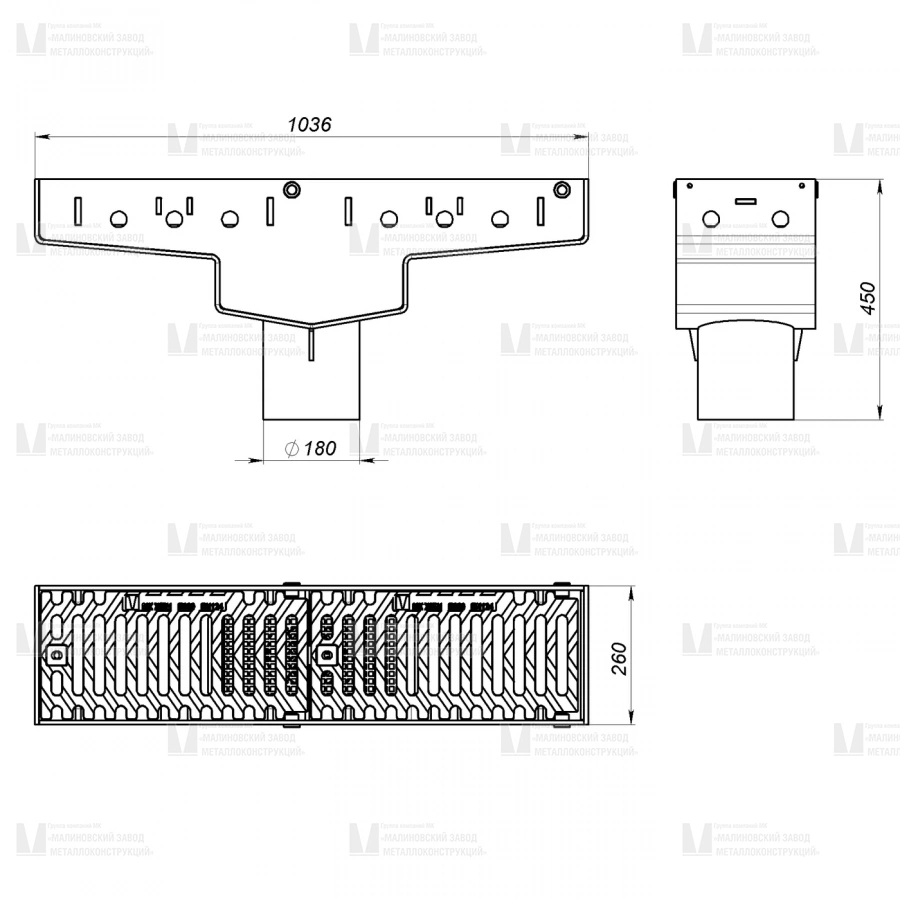Трап Bridgecanal жб 260х1000