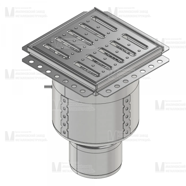 Трап Inoxguard 200х200 круглый корпус
