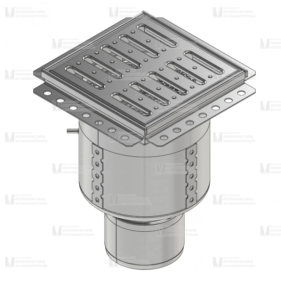Трап Inoxguard 200х200 круглый корпус